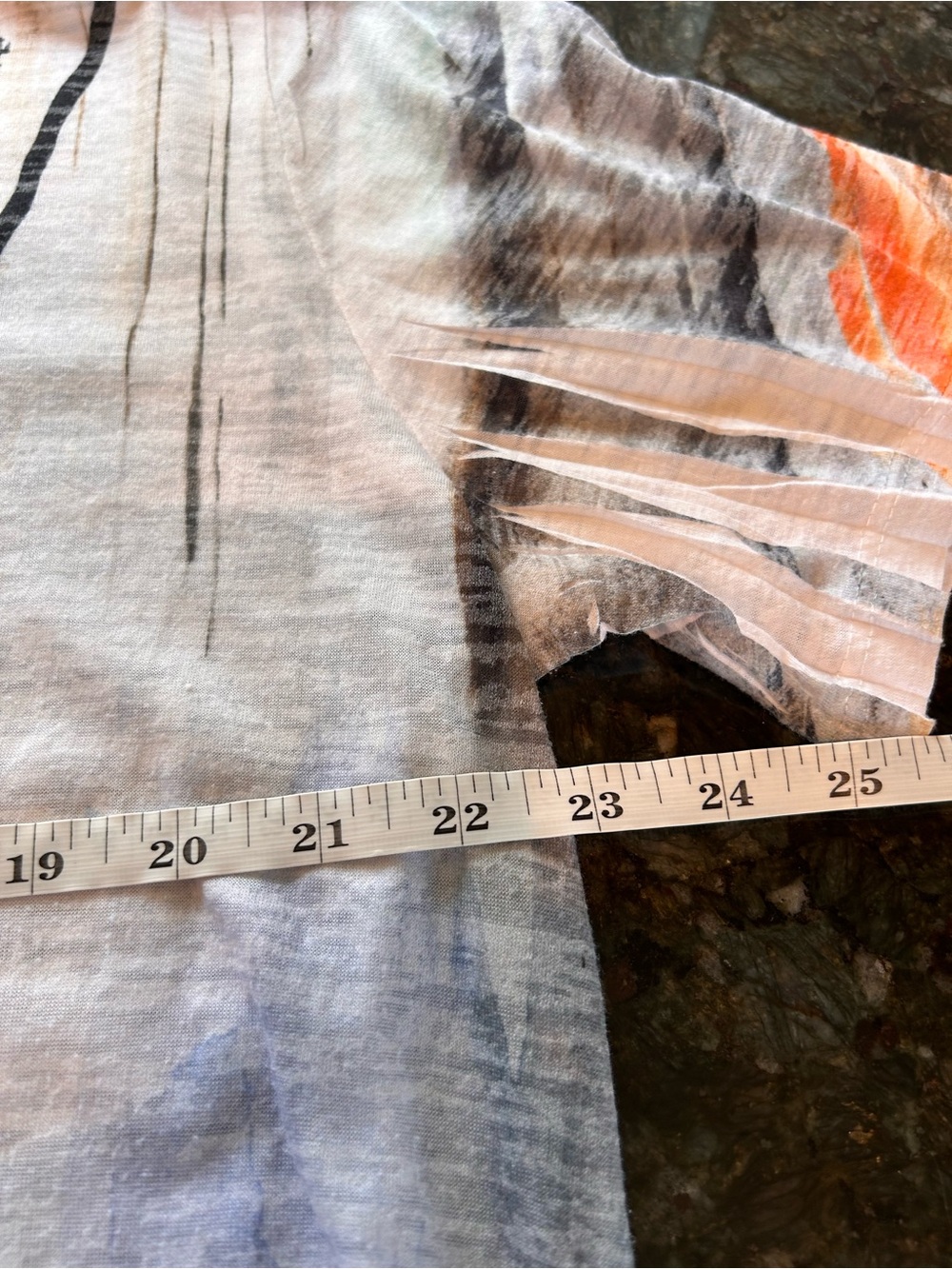NWOT Jess & Jane Geometric Short Sleeve top. Artsy. Lagenlook. Made in USA. XL - Picture 6 of 7